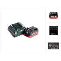Metabo Set di batterie basic 18V con 1x batteria LiHD 8.0Ah ( 625369000 ) + caricatore ASC 145 ( 627378000 )