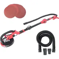 Arebos Levigatrice a collo lungo 750 W Ø 225 mm | asta telescopica e sistema di aspirazione