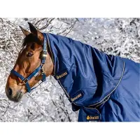 Bucas Irish Turnout Combi Neck 0g - blu/oro - Parte del collo