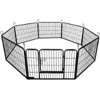 HOME DELUXE - Pista per cuccioli BARKI - 80 x 60 cm, 8 pezzi, colore: nero, incl. serratura, angoli e bordi arrotondati I Area giochi per cuccioli Pista per cuccioli