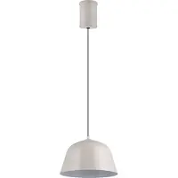 TRIO Leuchten Lampada a sospensione Tova, grigio chiaro, Ø 30 cm, metallo, E27