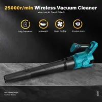 StarTech.com Soffiatore per foglie - Turbo senza spazzole - 3 velocità - 25.000 giri/min - 60 m/s di velocità dell'aria - Sistema a batteria da 20V - Senza batteria
