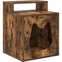 Syfax Casa per Gatti Rovere Fumo 42,5 x 40 x 53,5 cm