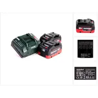 Metabo LiHD 2x batteria 18V 8.0Ah ( 625369000 ) + caricatore ASC 145 ( 627378000 )