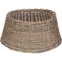 Spetebo Gonna per albero di Natale in rattan di salice 60 cm - naturale - copertura per il supporto dell'albero di Natale