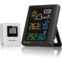 Bresser Stazione meteorologica wireless MeteoCast Pico, con sensore esterno e display a colori