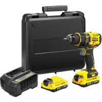 Stanley Avvitatore a batteria Fatmax V20, 18 V, brushless, 80 Nm, 2 batterie da 2 Ah, SFMCD720D2K-QW