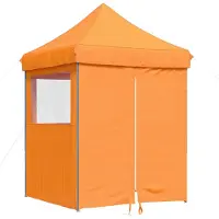 vidaXL Tenda da festa , 200 x 200 x 306 cm, arancione, tessuto Oxford