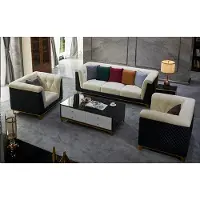 AEA Sofagarnitur Leder Couch Garnituren Design Modern Sofa 3+2+1 Sitzer Sofas