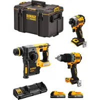 DeWalt Kit DWK308PS (DCH273 + DCF850 + DCD805 + 2 x 1,7 Ah + DCB132 + DS400)