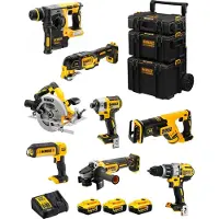 DeWalt Kit DWK803 (DCD996 + DCH273 + DCG405 + DCF887 + DCS355 + DCS367 + DCS570 + DCL050 + 3 x 5,0 Ah + DCB115 + 3en1 Caddy)