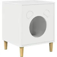 Syfax Casa per Gatti Bianco Lucido 42,5 x 40 x 53 cm