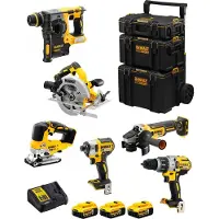DeWalt Kit DWK601 (DCD996 + DCH273 + DCG405 + DCF887 + DCS334 + DCS570 + 3 x 5,0 Ah + DCB115 + 3en1 Caddy)