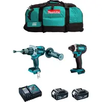Makita Kit MK211 (DHP481 + DTD152 + 2 x 5,0 Ah + DC18RC + LXT600)