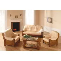 AEA Klassischer Sessel Leder 1 Sitzer Couch Sofa Polster Einsitzer 1er Fernseh