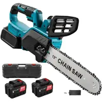 OEM Motosega elettrica, motore brushless, modello senza fili, con 2 batterie
