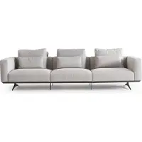 AEA Wohnzimmer Design Sofagarnitur 4-Sitzer Couch Weiß Polstersofa