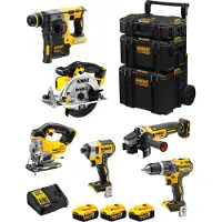 DeWalt Kit DWK600 (DCD796 + DCH273 + DCG405 + DCF887 + DCS331 + DCS391 + 3 x 5,0 Ah + DCB115 + 3en1 Caddy)