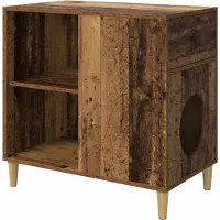 Syfax Casa per Gatti Legno antico 72 x 42,5 x 70 cm