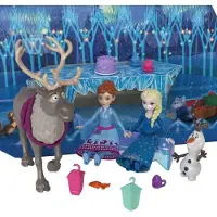Disney Calendario dell'Avvento Frozen, 24 sorprese con bambole e accessori, Frozen, Mattel HWX20