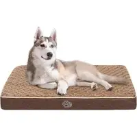 Merkloos Materasso ortopedico per cani - Per cani di taglia media - Lavabile e confortevole - 90x60x7.5 cm