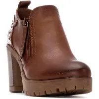 Refresh per donna. 17320102-CAMEL Scarpe 173201 marrone (41), 5 a 8cm, Cerniera, Casual