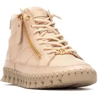Carmela per donna. 16270802-BEIGE Stivaletti in pelle 162708 beige (38), Basso, Cerniera, Casual