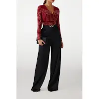 Guess Marciano By Kristal Bodysuit Dark Jam Red Taglia: S | Maglie a manica lunga Outlet | Donna | Rosso