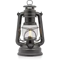 Feuerhand LED Laterne Baby Special 276 Lampada a candela campeggio grigio