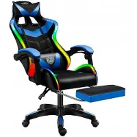Sonstiges Sedia da ufficio Sedia da computer Sedia da scrivania Sedia da gioco ergonomica Massaggio LED Blu