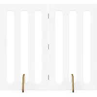 Syfax Recinto pieghevole per animali 2 pcs Bianco 100,5 x 38 x 90 cm