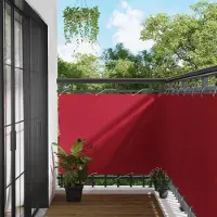Syfax Schermo da balcone 110 x 200 cm Tessuto Oxford Rettangolare