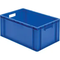 LA-KA-PE Contenitore impilabile per il trasporto L600xL400xH270mm - TK600/270-0 GRIGIO
