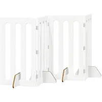 Syfax Recinto pieghevole per animali 4 pcs Bianco 201 x 38 x 90 cm