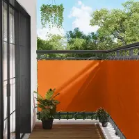 Syfax Schermo da balcone 110 x 600 cm Tessuto Oxford Rettangolare