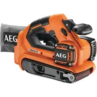 AEG Levigatrice a nastro a batteria BHBS18-75BL-0 18V versione singola, incl. 2x fogli abrasivi in confezione