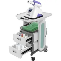 OEM Carrello cosmetico, 2 cassetti, capacità di carico 60 kg, dimensioni 44 cm x 44 cm x 73,5 cm, materiale ABS, stile moderno