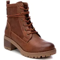 Refresh per donna. 17014502-CAMEL Stivaletti 170145 marrone - Altezza tacco: 5cm- (36), 5 a 8cm, Cerniera, Casual