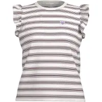 Maloja Women's MalaspinaM. T-shirt Donna (L, grigio/bianco)
