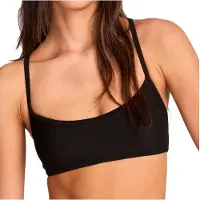 Billabong Women's Tanlines Laceup Parte superiore bikini Donna (M, arancione)