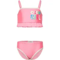 Billieblush per ragazza. U22157 Bikini rosa con volant (5Y= 108cm), Beachwear, Poliestere, Poliamide, moda per bambini