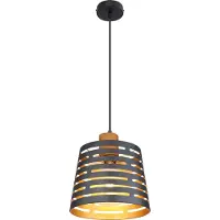 Globo Lampada a sospensione Ablona, Ø 25 cm, nero/dorato, metallo