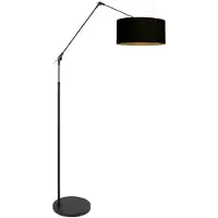 Steinhauer Lampada da terra Prestige Chic nero/nero-oro Altezza 250 cm