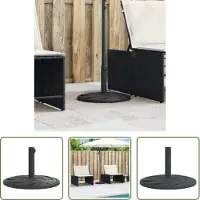 The Living Store Supporto per ombrellone per palo Ø38/48 mm 12 kg rotondo