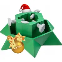 Kadax Supporto per albero di Natale con contenitore per l'acqua, robusto supporto per albero di Natale in plastica robusta
