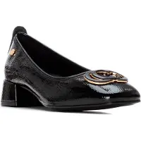 Carmela per donna. 16254003-NEGRO Scarpe 162540 nere (36), Nero, 3 a 5cm, Nessuno, Casual, Pelle verniciata