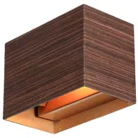 Steinhauer Applique a LED Muro 3365, effetto legno, angolare, G9, 2.700 K