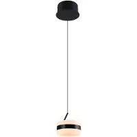 TRIO Lighting Lampada LED a sospensione a sospensione Dios, nera, Ø 15 cm, metallo, CCT