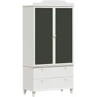 Syfax Armadio con Lavagna con cassetto ROROS Bianco 90 x 45 x 180 cm