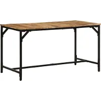 Syfax Tavolo da Pranzo 140x70x75 cm in Legno Massello di Mango Grezzo